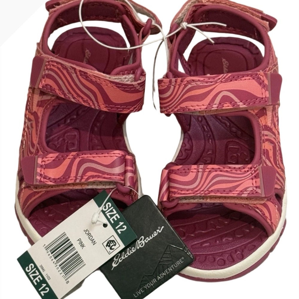 Brand New Eddie Bauer Adjustable Strap Sandals - Kids Size 12